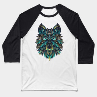 Abstract Wolf Baseball T-Shirt